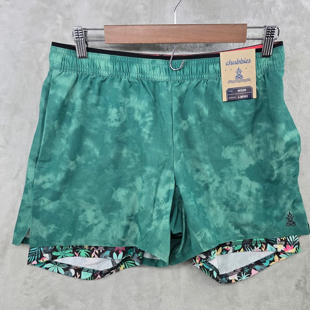 Chubbies Ultimate Training Short 2.0 Mens Medium Green The Primal Instincts 4"